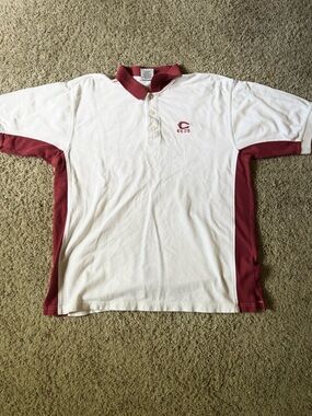 CSA Vintage Cincinnati Reds White Polo Shirt